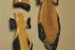 Mesquite and Cherry wood Crosses