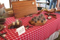 Mesquite candle holders in a variety of natural shapes.