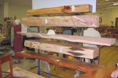 Mantels on rack