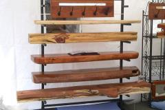 Mantels on rack